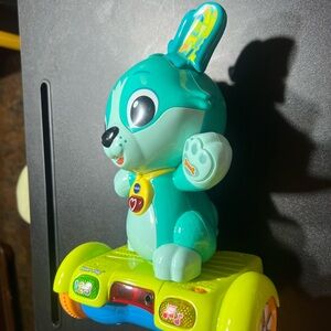 Vibrant Blue and Yellow Learning Toy Dog